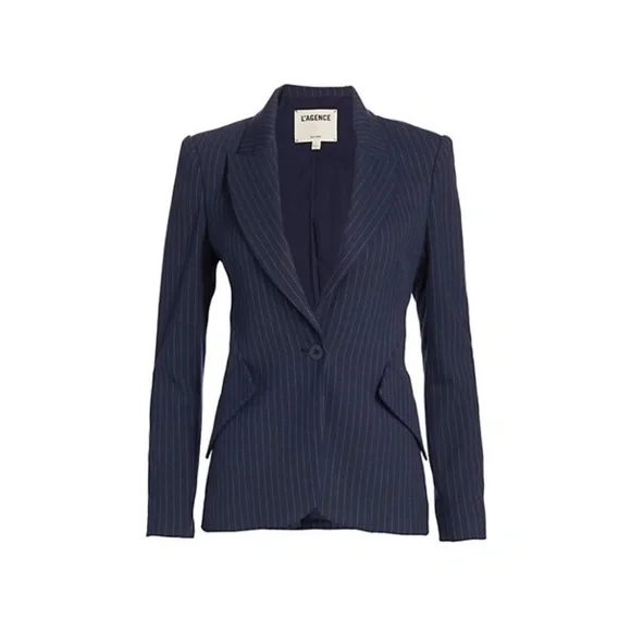L'Agence Chamberlain Pinstripe Blazer - Picture 5 of 6